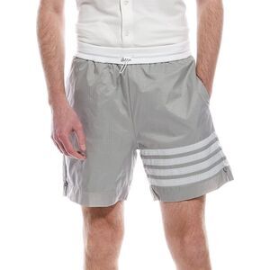 Thom Browne Mens Ripstop Short, Gray